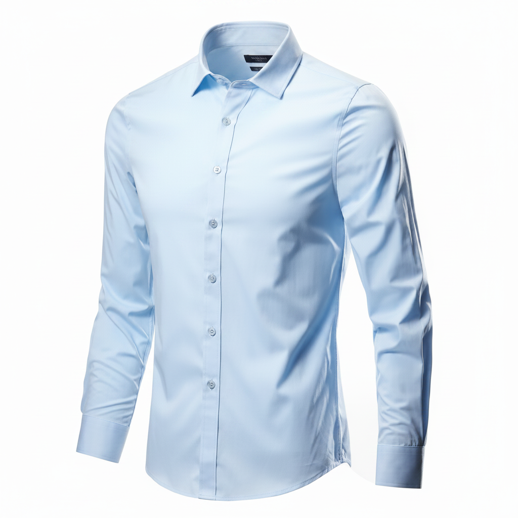 Camisa azul cielo alta calidad