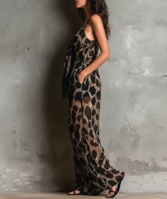 Maria - Mono de mujer ligero con estampado de leopardo
