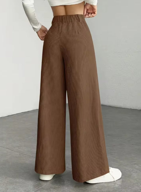 Maria | Pantalones de Pana de Pierna Ancha